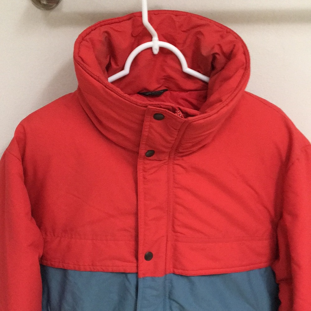 Vintage Goose Down Puffer Coat w/ Goose Feathers - Picture 5 of 8
